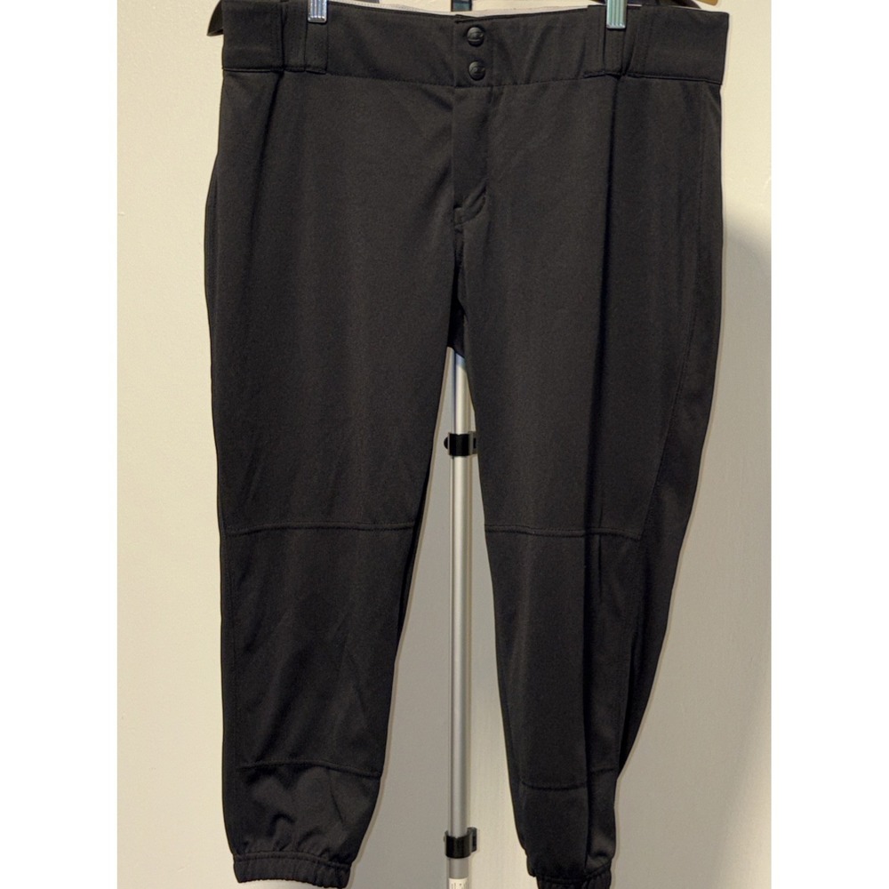 CHAMPRO Womens Tournament Traditional Low-Rise Softball Pants Black Size 2X New